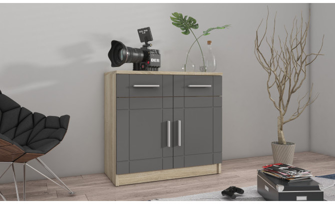 Sekcija PARIS GR 01 Grafit/Dab Sonoma